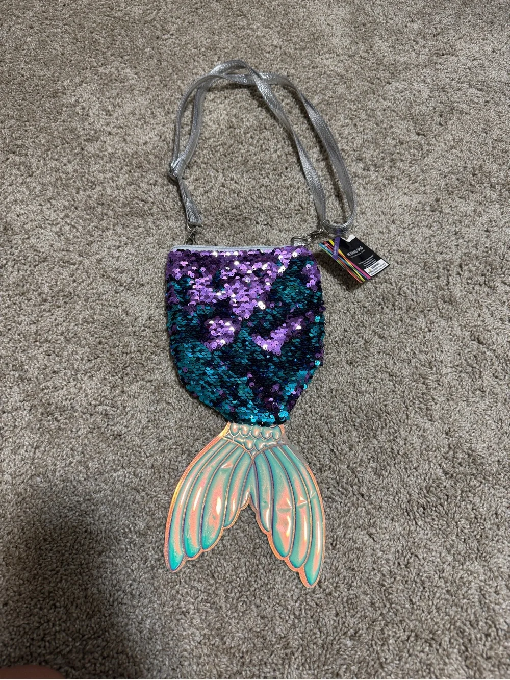 Mermaid Tail Girl's Crossbody Bag 11.5